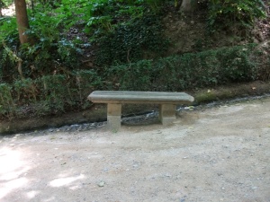 Bench on path up to Alhambra